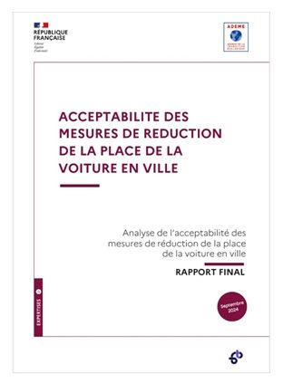 Acceptabilite des mesures de reduction de la place de la voiture