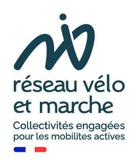 Logo vertical avec baseline bleu 100