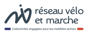 Logo horizontal avec baseline bleu